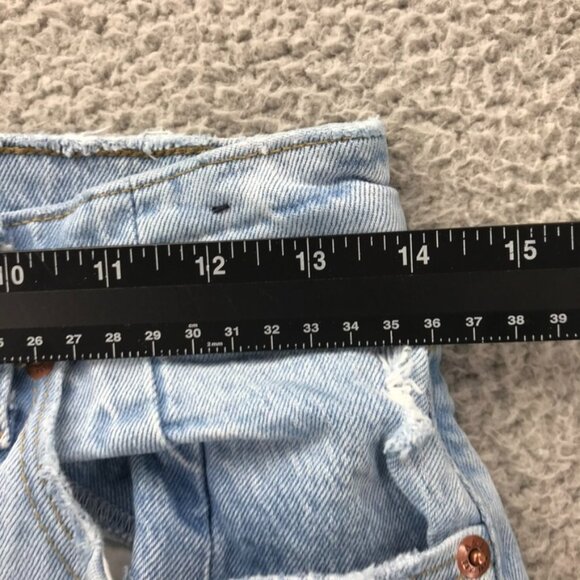 ABERCROMBIE Womens Size 28/6 XS The 90s Straight Ultra High Rise Split Hem Jeans - Picture 12 of 16